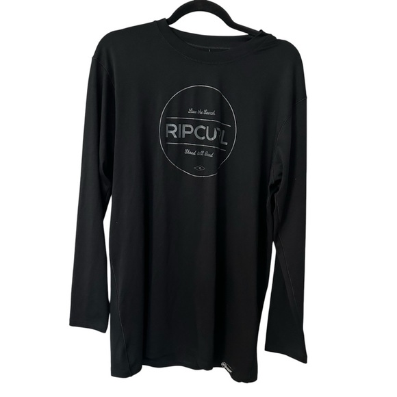 Rip Curl Live the Search Men’s Long Sleeve Crewneck UPF 50 Swim Shirt Sz L GUC - Picture 1 of 7